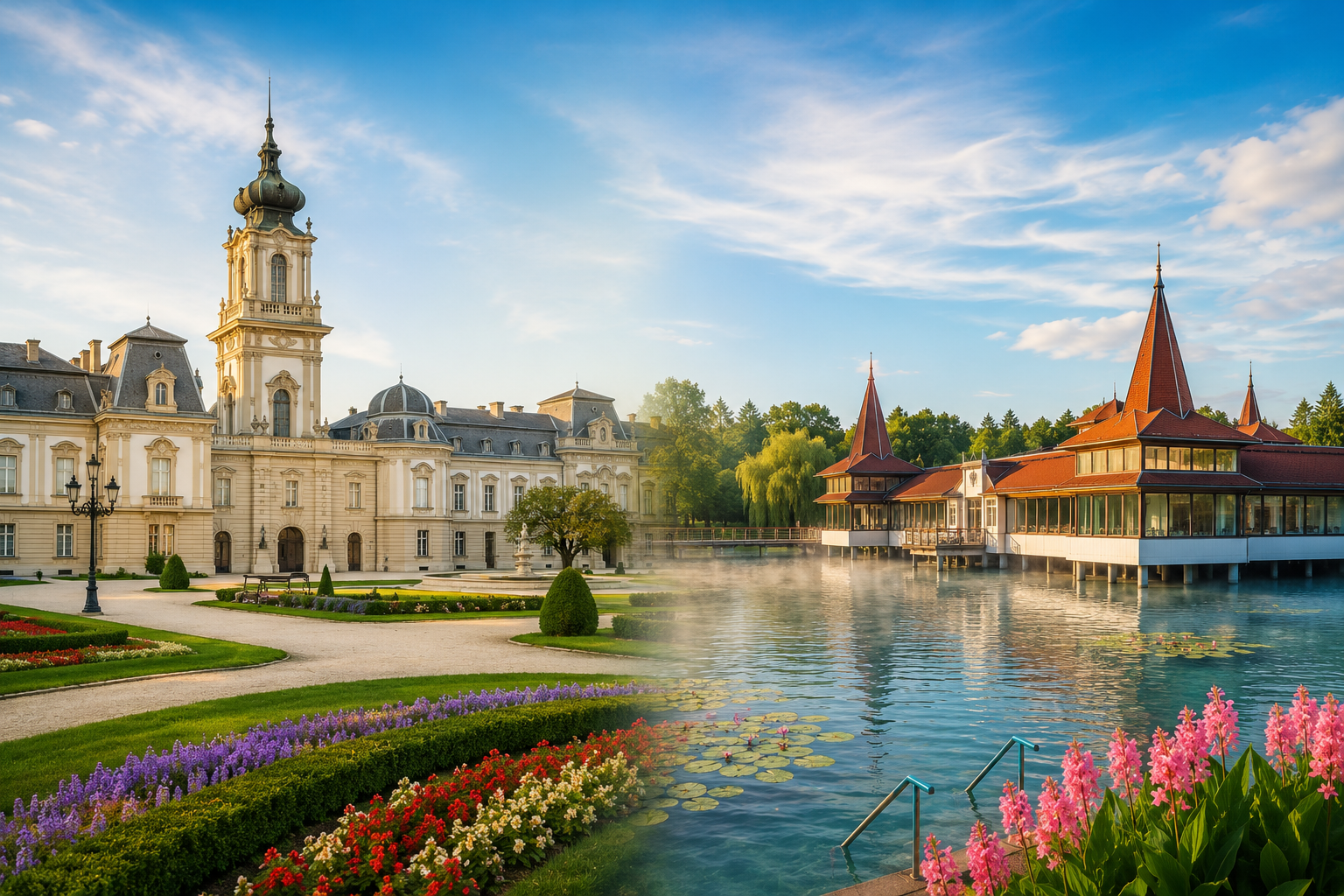 Nyaraló Keszthely és Hévíz közelében medencével a LuxVil Balatonnál